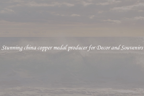 Stunning china copper medal producer for Decor and Souvenirs