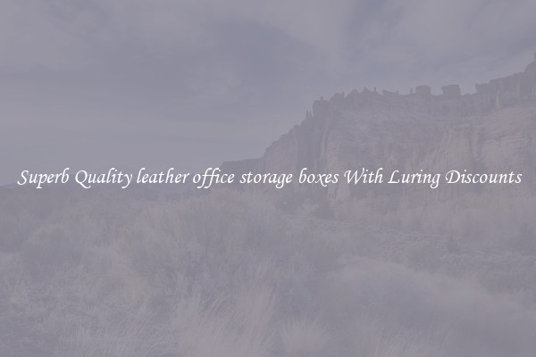 Superb Quality leather office storage boxes With Luring Discounts