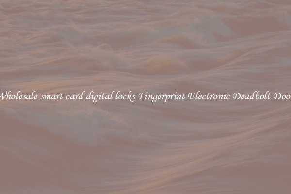 Wholesale smart card digital locks Fingerprint Electronic Deadbolt Door 