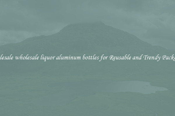 Wholesale wholesale liquor aluminum bottles for Reusable and Trendy Packaging