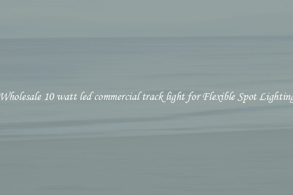 Wholesale 10 watt led commercial track light for Flexible Spot Lighting