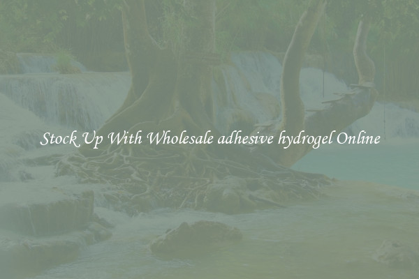 Stock Up With Wholesale adhesive hydrogel Online