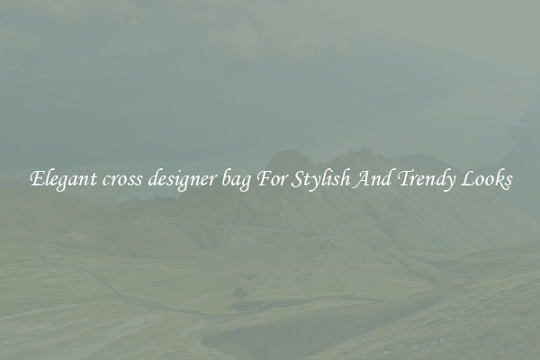 Elegant cross designer bag For Stylish And Trendy Looks