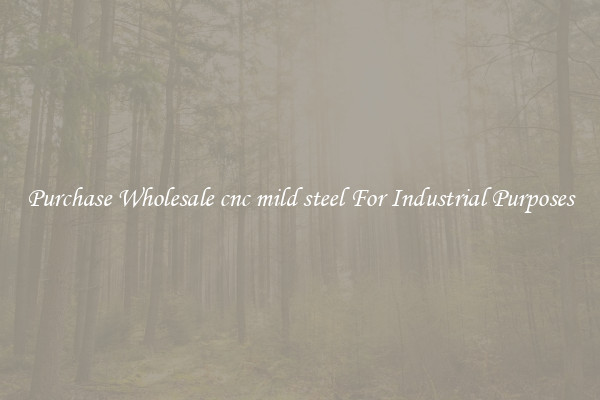 Purchase Wholesale cnc mild steel For Industrial Purposes