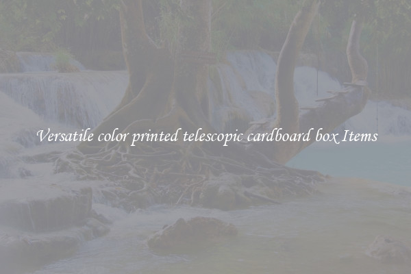 Versatile color printed telescopic cardboard box Items