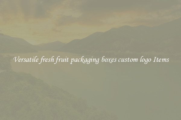 Versatile fresh fruit packaging boxes custom logo Items