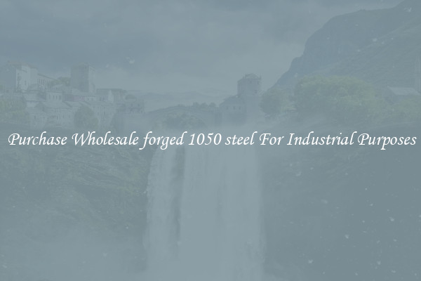Purchase Wholesale forged 1050 steel For Industrial Purposes