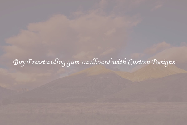 Buy Freestanding gum cardboard with Custom Designs