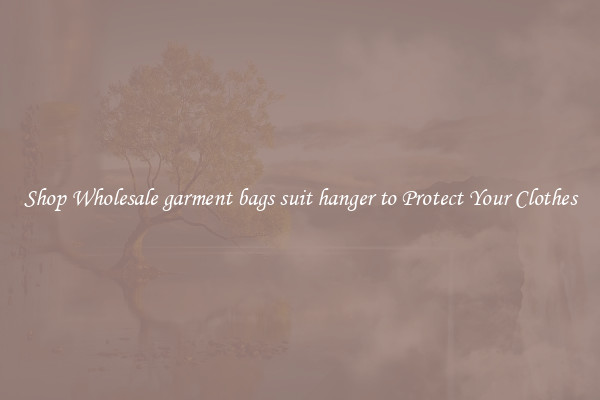 Shop Wholesale garment bags suit hanger to Protect Your Clothes