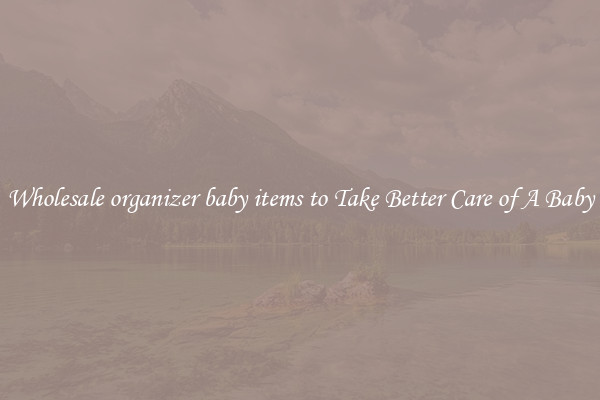 Wholesale organizer baby items to Take Better Care of A Baby